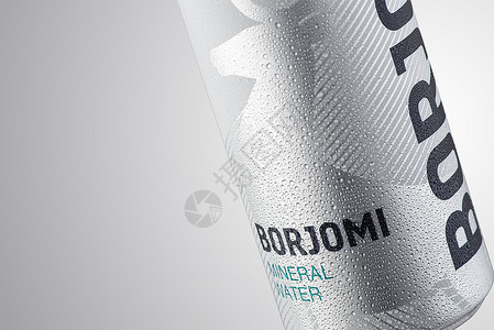 Borjomi矿泉水饮料苏打营销标签品牌广告矿物国家口渴产品背景图片