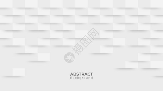 抽象的现代方形背景 白灰几何纹推介会框架正方形海报坡度插图墙纸几何学空白创造力背景图片