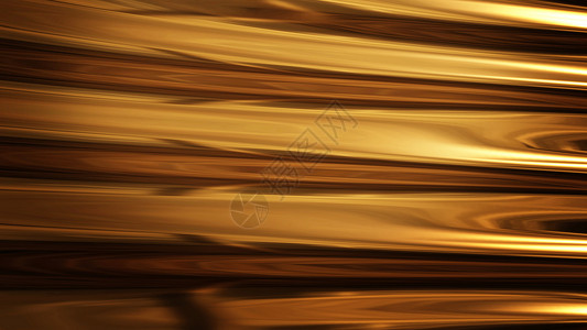 金色金星波线具有波浪奢侈品的金色流体光滑抽象背景金子奢华水平坡度金属液体插图焦糖背景