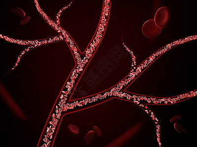 染血王国黑色背景静脉中红细胞的 3d 插图中风生物学感染宏观细胞心血管血小板凝块血流溪流背景