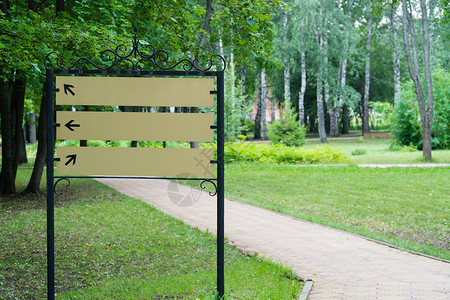 公园的标志广告空白小路招牌花园框架木头海报邮政旅行背景图片