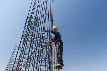 高度安全柱子高层建筑高清图片