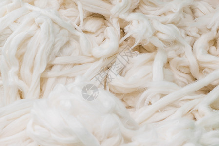 原始库托背景物质纤维羊毛针织织物白色柔软度农业宏观编织背景图片