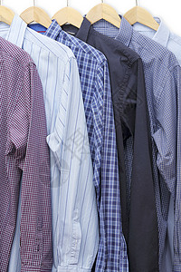 收集衬衫精品衣柜时尚蓝色男性收藏袖子服装男人男装背景图片