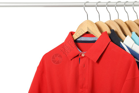 皮球衬衫棉布服饰收藏男性球衫外貌季节店铺衣柜壁橱背景图片