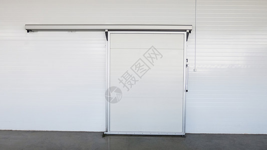 工厂的仓库冷柜房间商业贮存冰箱商品冷藏白色植物工业安全背景图片