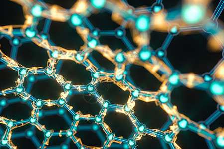 细胞和生物链 分子和抽象概念 3d 渲染塑料化学矩阵荧光生物技术传感纤维素软骨科学背景图片