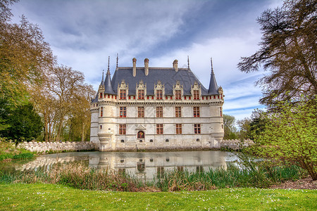 法国卢瓦尔山谷的城堡建筑学建筑地标旅行反射旅游历史性历史背景