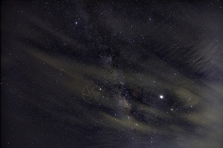 夜幕下天空 闪闪的云层动画星系背景图片