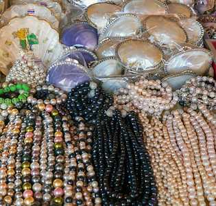 珍珠贝母珠珠宝动物壳类情调海洋宝藏风格珍珠母海滩牡蛎背景