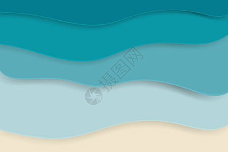 海绿色裁剪风格的 backgr 纸海浪背景图片