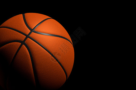 黑色背景的篮球棒球 3D 种子灯光渲染运动背景图片