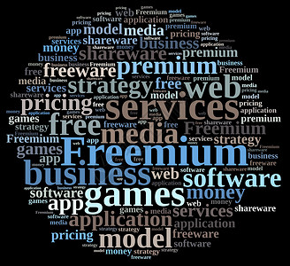 免费增值游戏软件墙纸插图网络战略免费标签产品商业背景图片