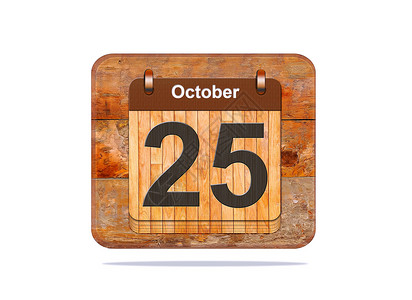 10月25号日历插图背景图片