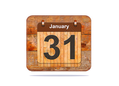 1月31日插图日历背景图片