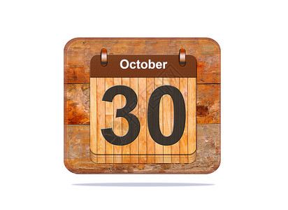 10月30号插图日历背景图片