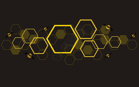 六边形蜂巢设计艺术和空间背景矢量 EPS1墙纸插图食物梳子蜂蜜海报橙子蜜蜂金子细胞背景图片