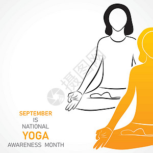 每年 9 月举办全国瑜伽宣传月叶子世界文化活动传统地球压力灵活性宽慰沉思背景图片