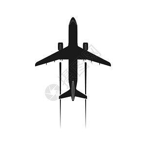 洲际简单的飞机设计图标或日志插图草图翅膀课程涡轮航空标识机身手绘控制插画