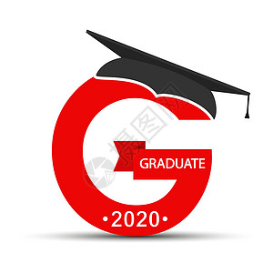 毕业信毕业生的性格 带毕业帽的字母 G设计图片