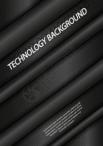 A4封面具有抽象技术背景的 A4 封面的可编辑布局设计图片