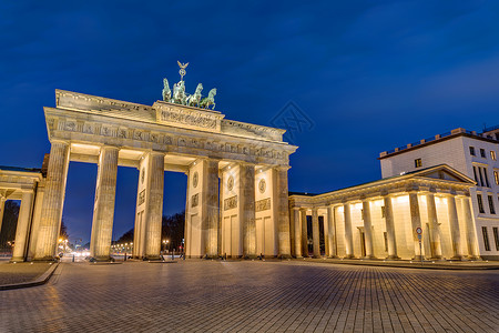 柏林夜景全景天空高清图片
