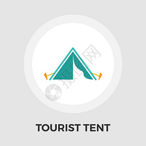 旅游帐篷矢量 Ico旅行艺术游客庇护所闲暇冒险插图假期绘画房子背景图片