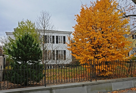 新泽西州普林斯顿 2011 年 11 月 15 日 普林斯顿大学是 Priva大厅球衣机构大学联盟学院报告传统建筑学校园历史性高清图片素材