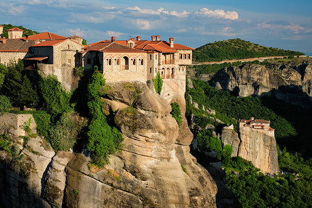 迈泰奥拉修道院游客欧洲高清图片