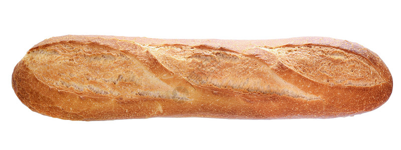 孤立的新鲜面包背景图片