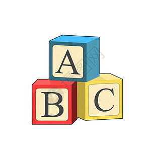 构建基块黄色构建 ABC 块 卡通矢量图 婴儿玩具金字塔玩木制字母立方体 逻辑游戏 儿童游戏发展 堆栈游戏学习 孤立的图形玩具 ab插画