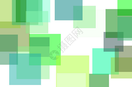 抽象的绿色方块插图背景极简几何学正方形主义者背景图片