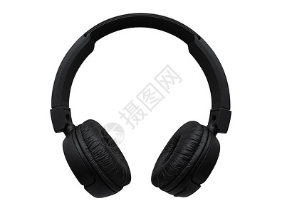 孤立无线耳机娱乐工作室工具耳朵打碟机体积电气技术黑色立体声背景图片