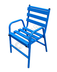 蓝锥椅文化椅子扶手椅海滩甲板旅游长廊座位背景图片
