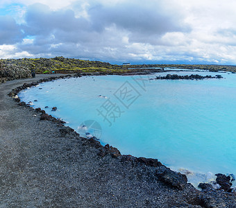 泻湖蓝环水池吸引力地热火山旅行旅游地质学假期蓝色皮肤背景