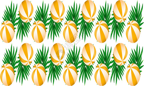 橙子背景装饰抽象背景下球和叶的数字纺织品设计装饰装饰品甜点植物叶子橙子蔬菜打印插图织物设计图片