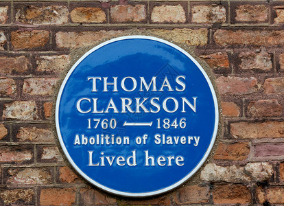 托马斯克拉克森废奴牌匾英语主义者住宅蓝色黑色房子建筑智慧背景图片