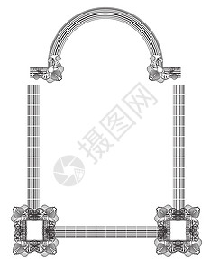 框架轮廓插图边界绘画艺术正方形白色古董背景图片