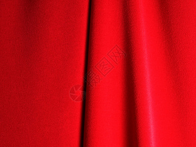 剧院里的红色幕布样本展示纺织品空白织物材料衣服窗帘背景图片
