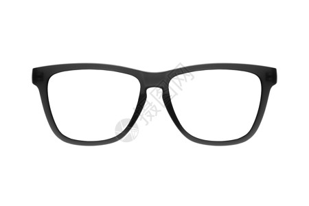 复古圆形眼镜白色背景上隔离的黑色眼镜框 B眼镜阅读配饰极客药品镜片配镜师塑料圆形眼睛背景