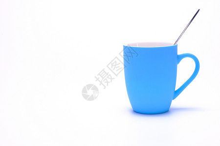咖啡杯食物蓝色白色咖啡背景图片