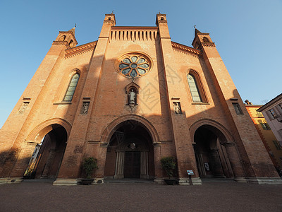 阿尔巴圣洛伦佐大教堂城市教会景观联盟建筑地标建筑学高清图片
