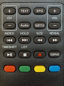 tv 遥控器陆地电子倒带红外线钥匙控制音量尺寸蓝色记录背景图片