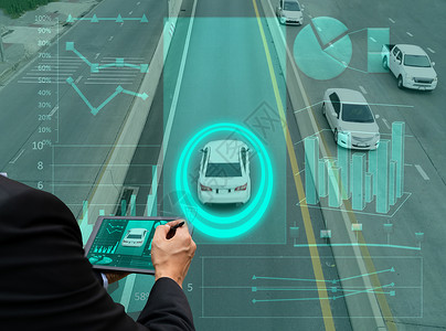 GP控制跟踪智能自驾智能小车用户机器人安全监视器屏幕车辆汽车界面控制板无人驾驶背景图片