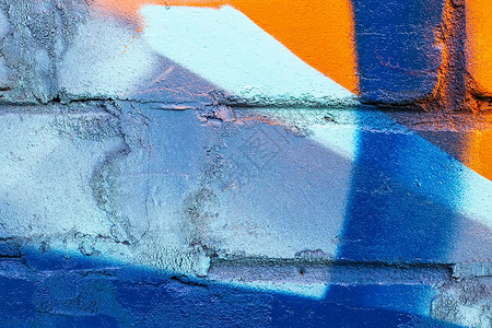在砖墙纹理上涂鸦创造力艺术墙纸绘画建筑艺术品街道背景图片