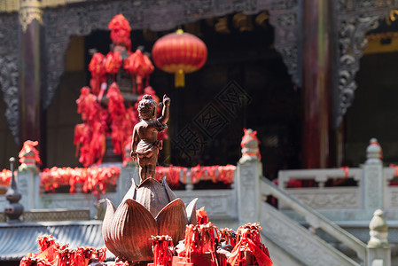 德里莲花寺罗汉西寺重庆的佛像文化古董旅行雕塑崇拜冥想佛教徒艺术信仰手指背景
