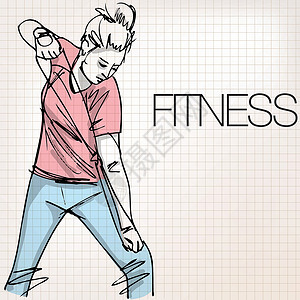 阻力带女人用阻力绳锻炼的插图运动服松紧带弯曲成人绘画女孩身体运动员损失草图设计图片