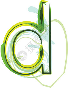 绿信字体刻字绿色植物生长小写生态语法创造力回收植物背景图片