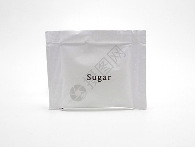白沙发小袋糖果汁咖啡白色小袋牛奶包装精制尺寸粒子背景图片