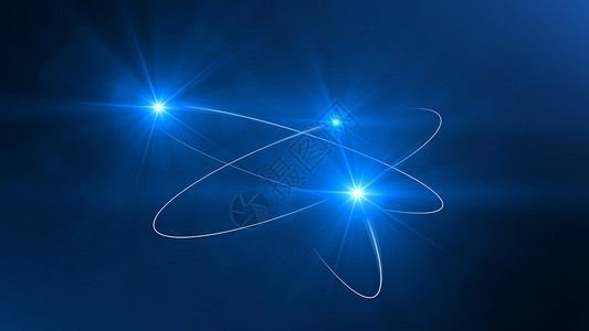 原子模型 3d 插图 rende物理量子化学耀斑力量科学射线轨道质子化学品背景图片